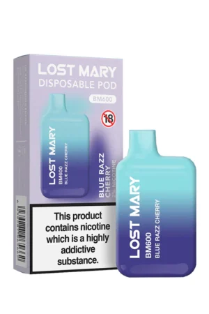 Lost Mary Blue Razz Cherry Prefilled Vape Kit