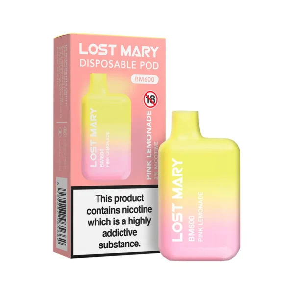 Lost Mary Pink Lemonade Disposable Vape BM600