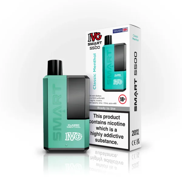 IVG SMART Classic Menthol Disposable Vape 5500 Puffs
