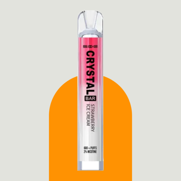 SKE Crystal Bar Strawberry Ice Cream Disposable Vape 600 Puffs