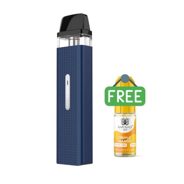 Vaporesso XROS Mini Pod Kit Midnight Blue & Free Bar Juice - Image 2