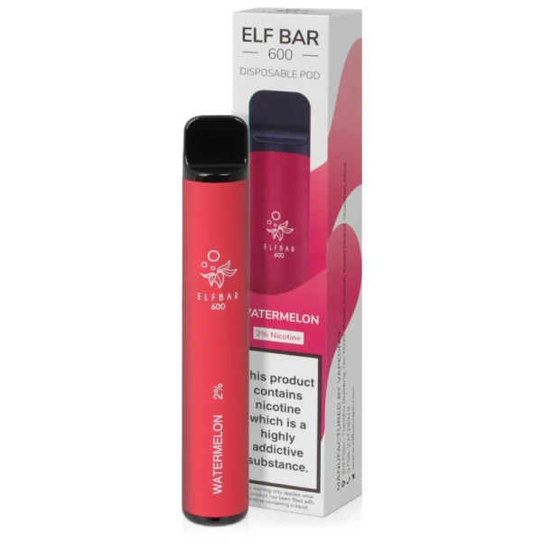 ELF Bar Watermelon Disposable Vape 600 Puffs - Image 2