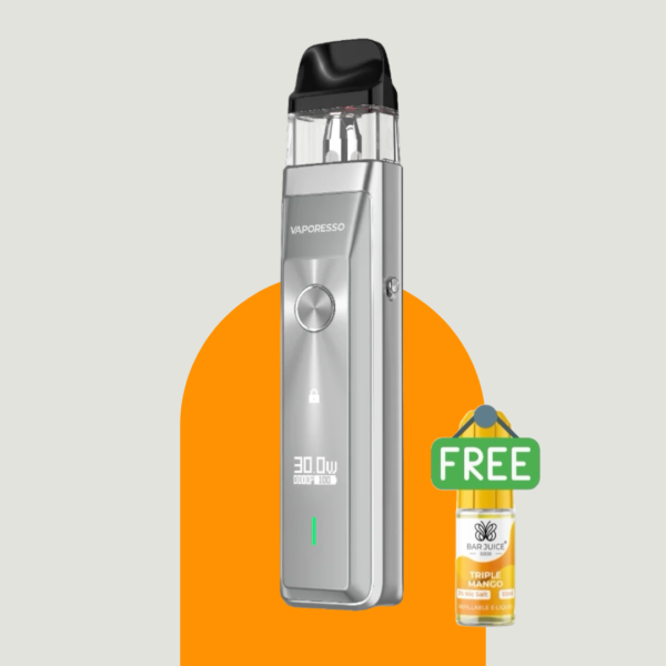 Vaporesso XROS Pro Pod Kit Silver & Free Bar Juice