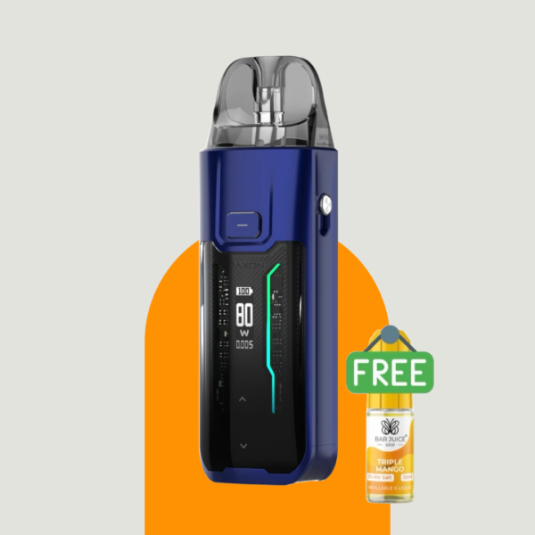 Vaporesso LUXE XR Max Pod Kit Blue & Free Bar Juice